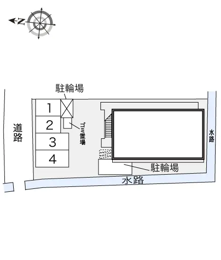 ★手数料０円★茨木市鮎川　月極駐車場（LP）